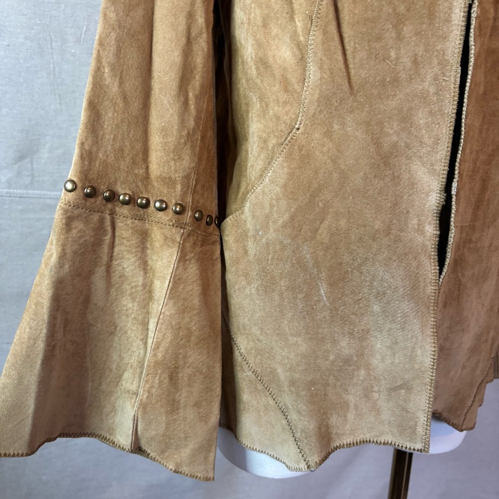 Women’s brown leather jacket Chi by Faichi size small-medium - Picture 3 of 8